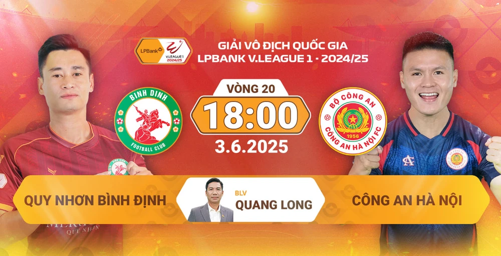 Lịch thi đấu bóng đá hôm nay 3/6: Trực tiếp Bình Định vs CAHN - Ảnh 1. Lịch thi đấu bóng đá hôm nay 3/6: Trực tiếp Bình Định vs CAHN - Ảnh 1.