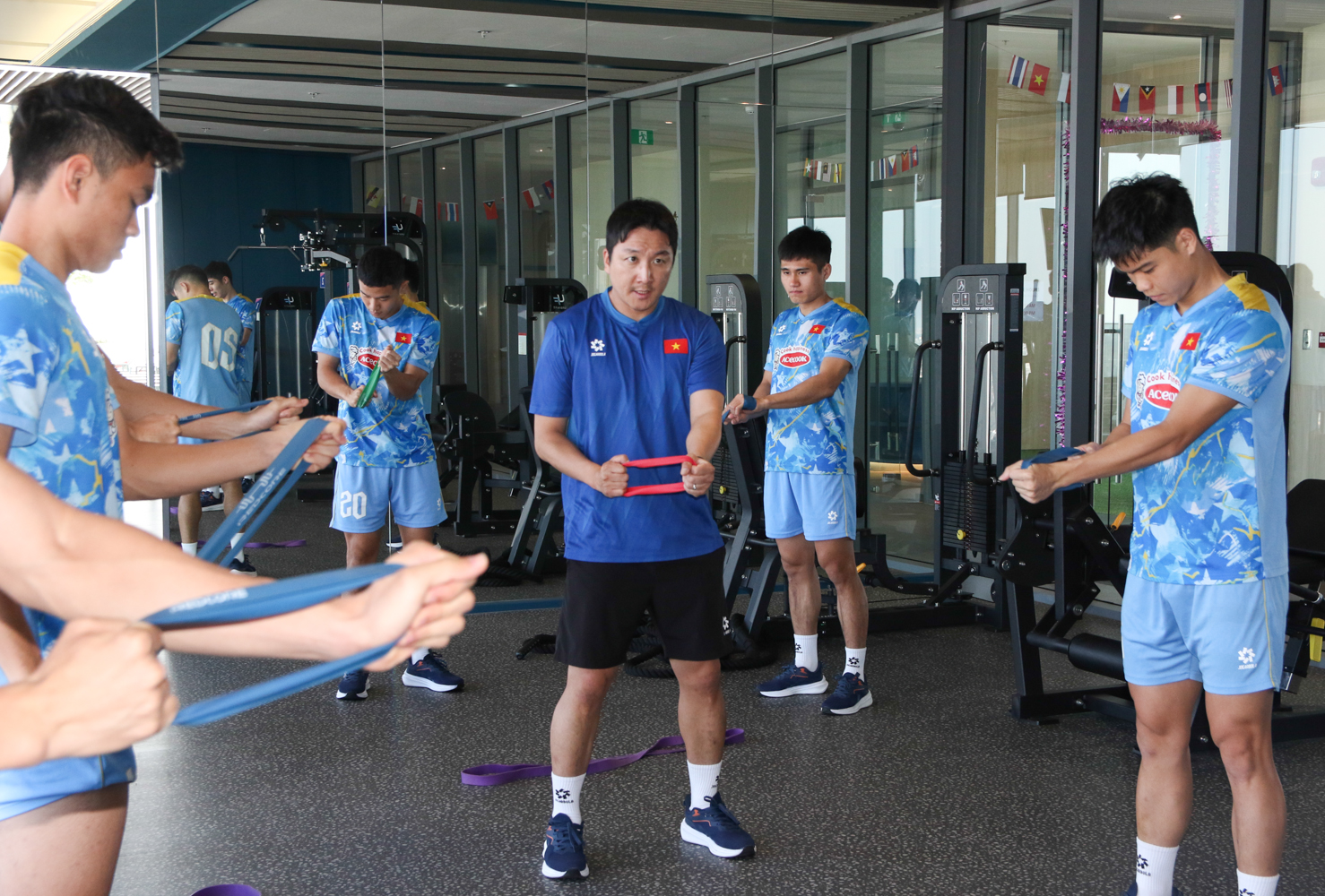 U22 Việt Nam tích cực tập luyện cho trận quyết đấu với U22 Malaysia 1 U22 Việt Nam tích cực tập luyện cho trận quyết đấu với U22 Malaysia 1